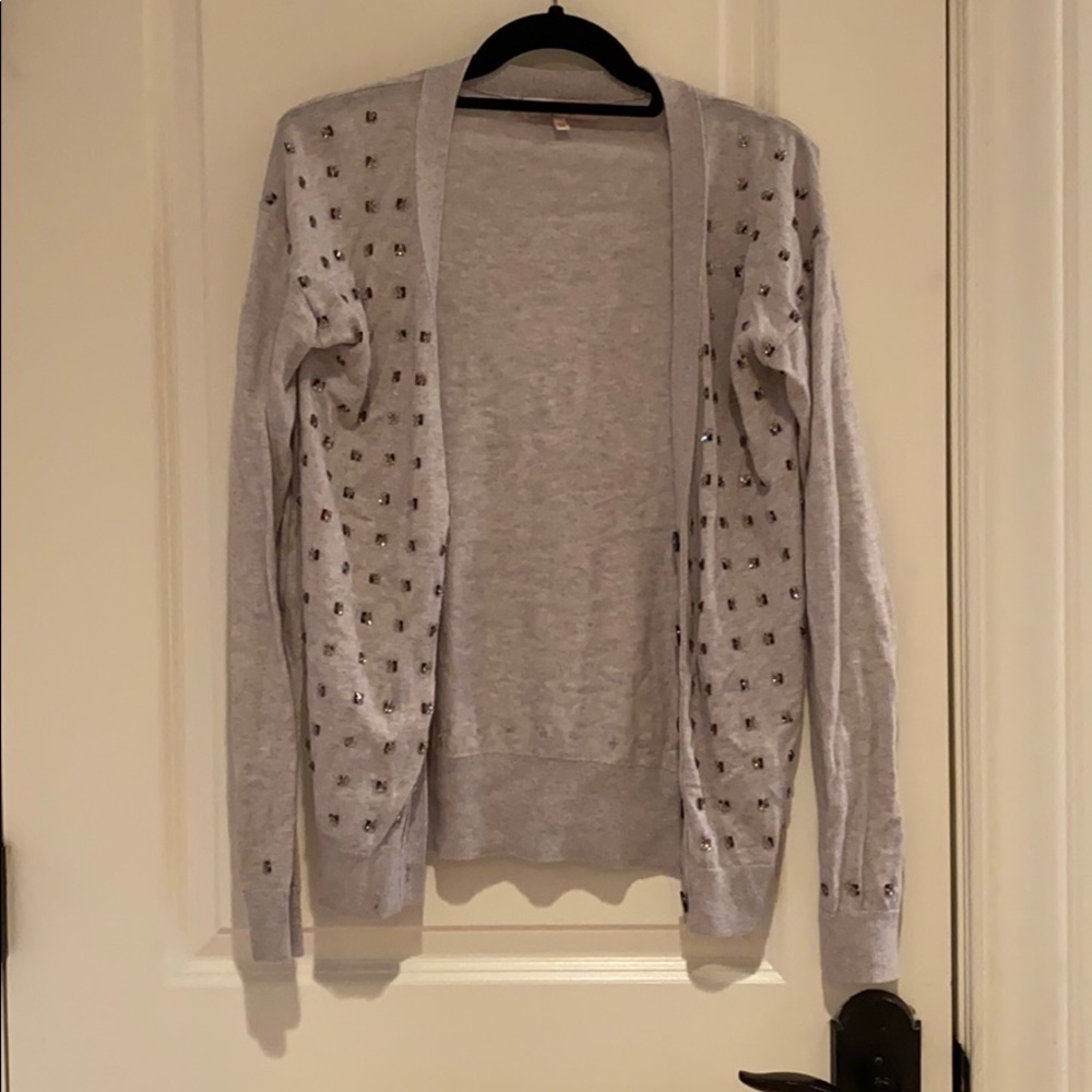 Juicy Couture Grey jeweled cardigan